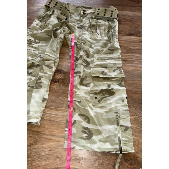 Juicy Couture - Camo Capri cargo pants - linen blend - size 6 - J - Picture 8 of 11